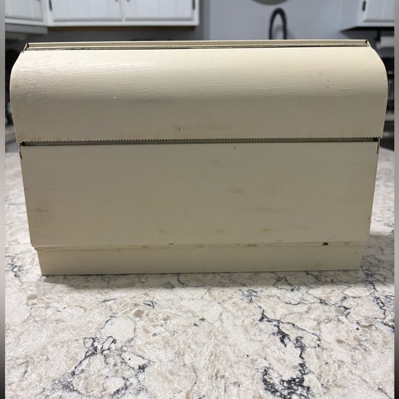 Paper Towel Wax Paper And Foil Holder Vintage Retro Metal Cream - Picture 1 of 8